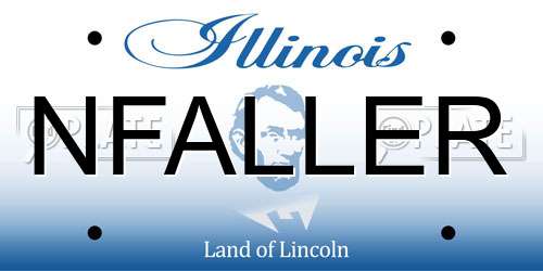 NFALLER Illinois License Plate