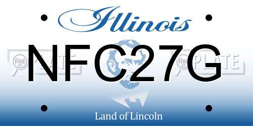 NFC27G Illinois License Plate