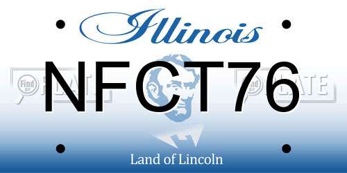 NFCT76 Illinois License Plate