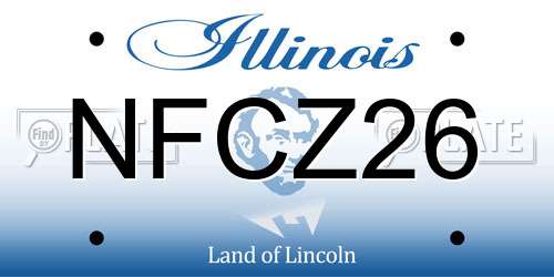 NFCZ26 Illinois License Plate