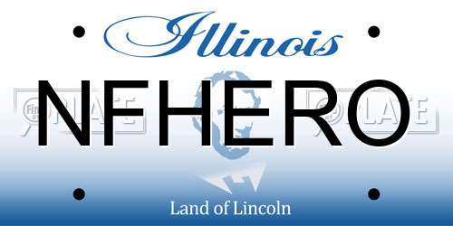 NFHERO Illinois License Plate