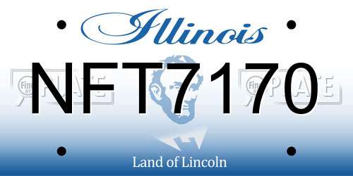 NFT7170 Illinois License Plate