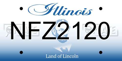 NFZ2120 Illinois License Plate