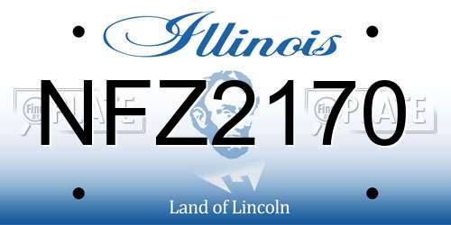 NFZ2170 Illinois License Plate