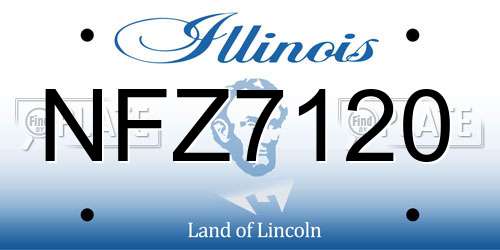 NFZ7120 Illinois License Plate