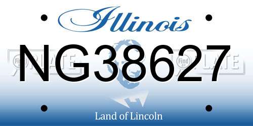 NG38627 Illinois License Plate