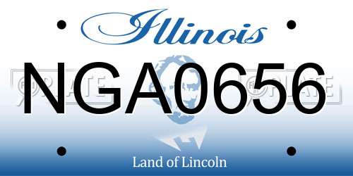 NGA0656 Illinois License Plate
