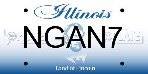 NGAN7 Illinois License Plate