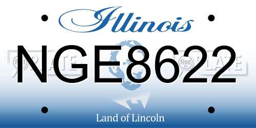 NGE8622 Illinois License Plate
