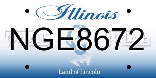 NGE8672 Illinois License Plate
