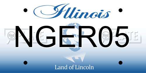 NGER05 Illinois License Plate