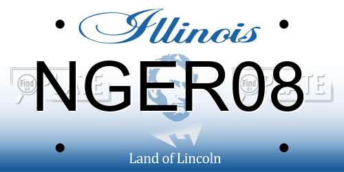 NGER08 Illinois License Plate