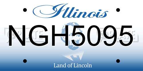 NGH5095 Illinois License Plate