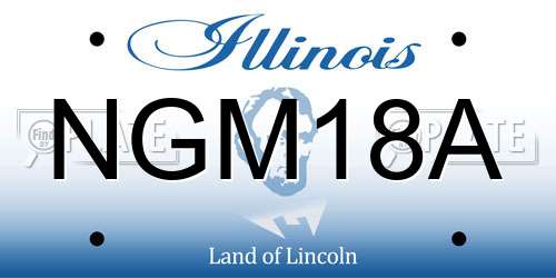 NGM18A Illinois License Plate