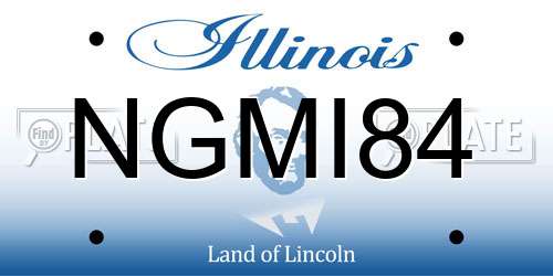 NGMI84 Illinois License Plate