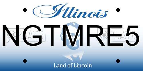 NGTMRE5 Illinois License Plate