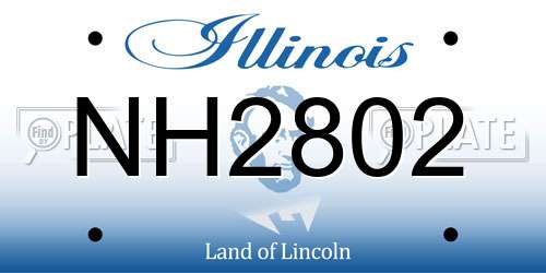 NH2802 Illinois License Plate