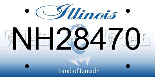 NH28470 Illinois License Plate