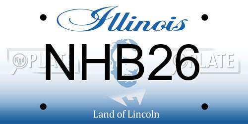 NHB26 Illinois License Plate