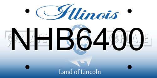 NHB6400 Illinois License Plate