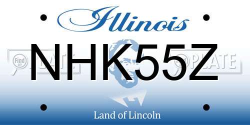 NHK55Z Illinois License Plate