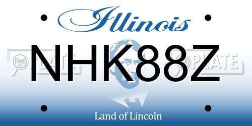 NHK88Z Illinois License Plate
