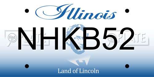 NHKB52 Illinois License Plate