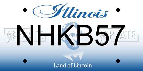 NHKB57 Illinois License Plate