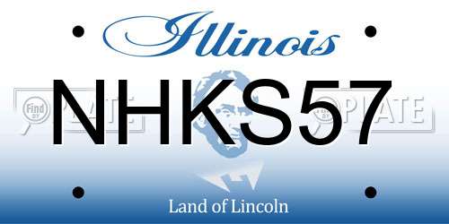 NHKS57 Illinois License Plate