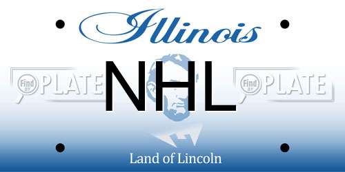 NHL Illinois License Plate