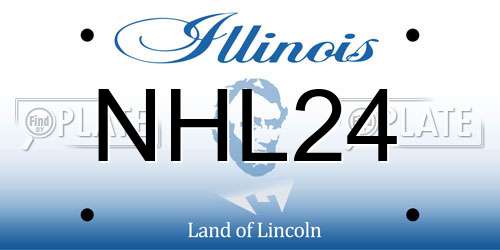NHL24 Illinois License Plate
