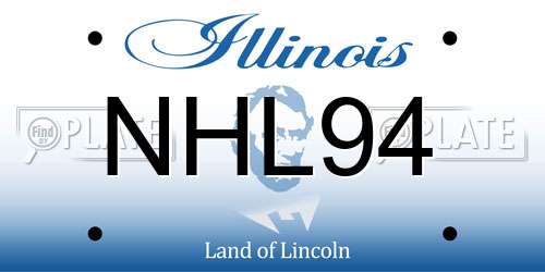 NHL94 Illinois License Plate