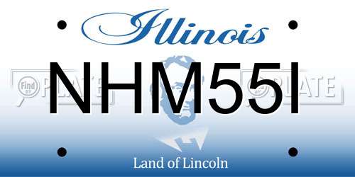NHM55I Illinois License Plate