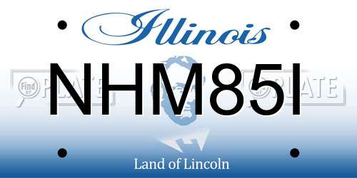 NHM85I Illinois License Plate