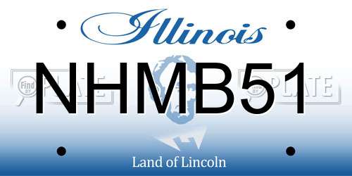 NHMB51 Illinois License Plate