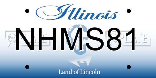 NHMS81 Illinois License Plate