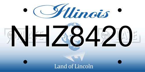 NHZ8420 Illinois License Plate