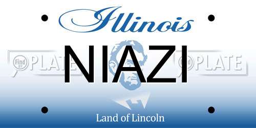 NIAZI Illinois License Plate