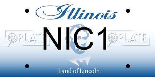 NIC1 Illinois License Plate