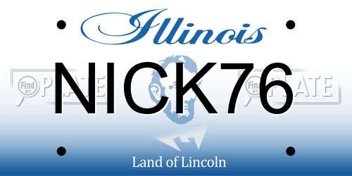 NICK76 Illinois License Plate