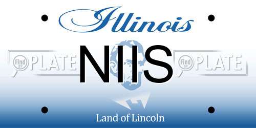 NIIS Illinois License Plate