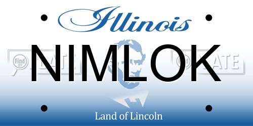 NIMLOK Illinois License Plate