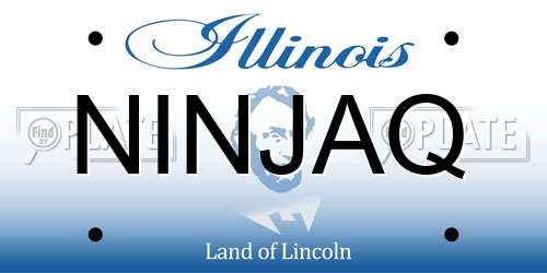 NINJAQ Illinois License Plate