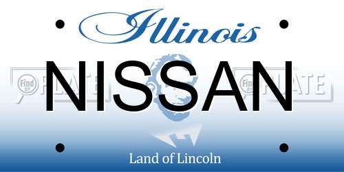 NISSAN Illinois License Plate