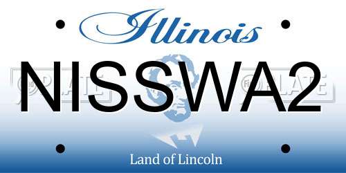 NISSWA2 Illinois License Plate