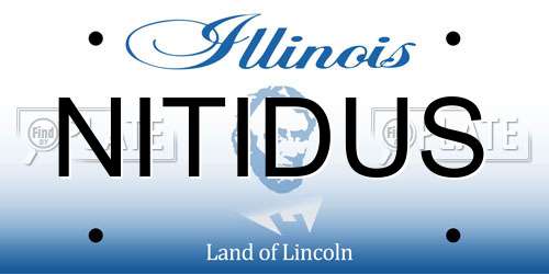 NITIDUS Illinois License Plate