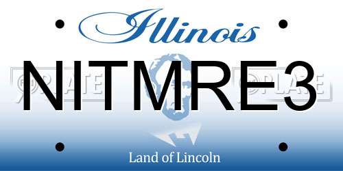 NITMRE3 Illinois License Plate