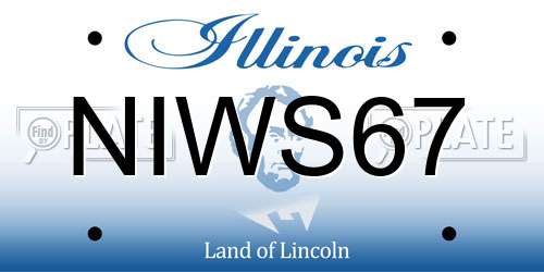 NIWS67 Illinois License Plate