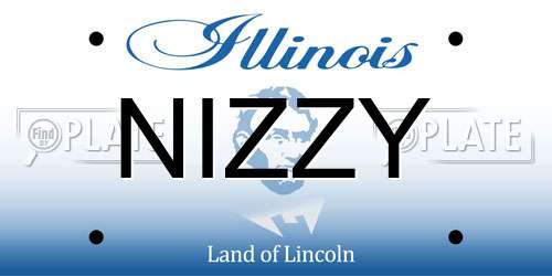 NIZZY Illinois License Plate