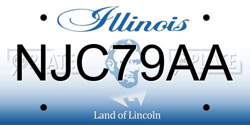 NJC79AA Illinois License Plate